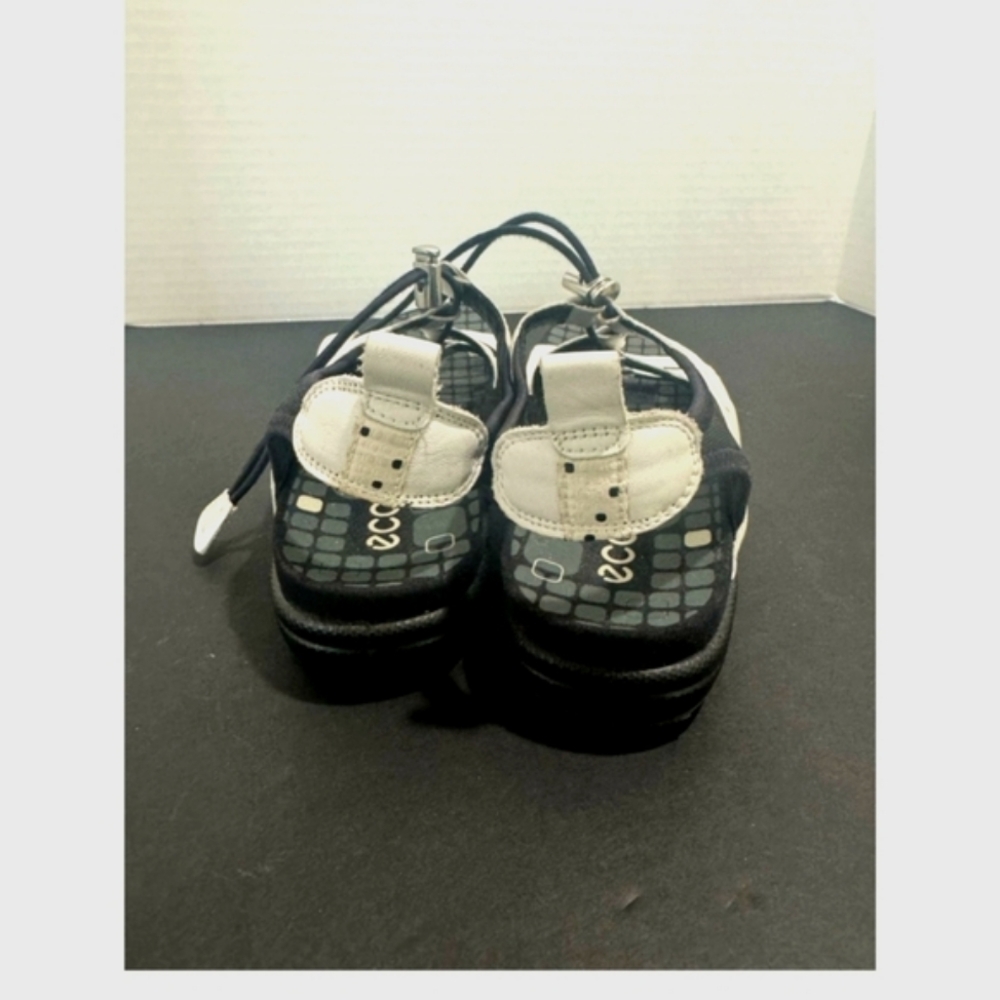 Ecco Leather Sandals Toggle Shoes Womens EU 41 Ghillie Comfort Strap - Picture 4 of 12
